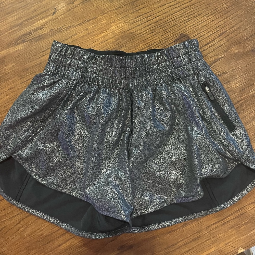 Lululemon Metallic shorts